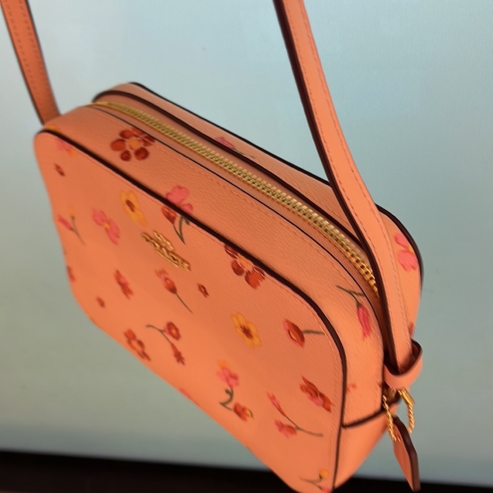Coach c8699 Mini Camera Bag With Mystical Floral Print Faded Blush Multi - Picture 16 of 16